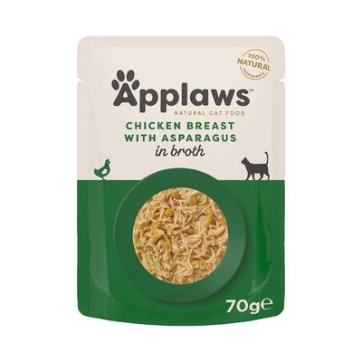Applaws kurczak ze szparagami w bulionie 70g