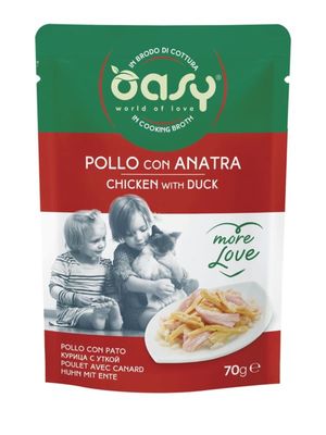 OASY MORE LOVE kurczak z kaczką 70g