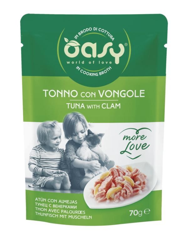 OASY MORE LOVE tuńczyk z małżami 70g