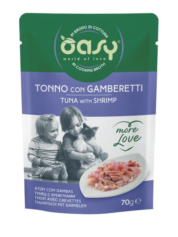 OASY MORE LOVE tuńczyk z krewetkami 70g