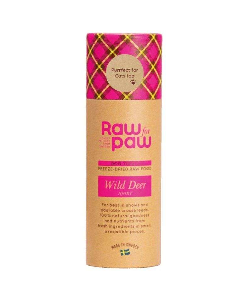 RAW for PAW WILD Deer - jeleń liofilizowane przysmaki 45g