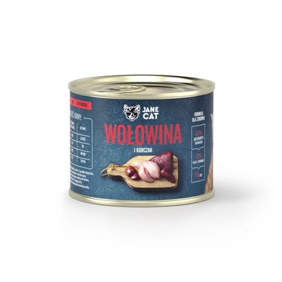 Jane Cat wołowina i kurczak 200g