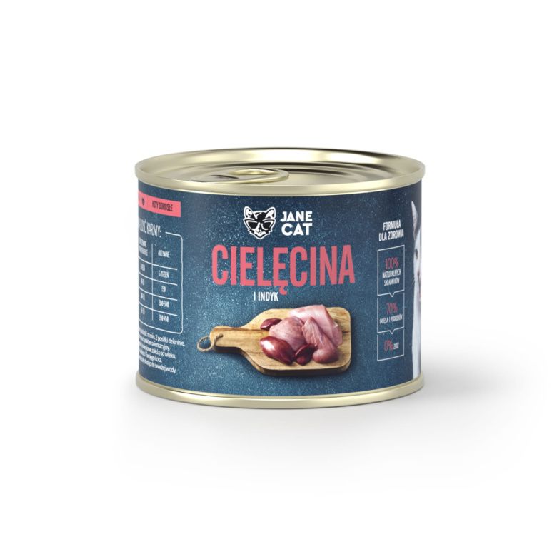 Jane Cat cielęcina i indyk 200g