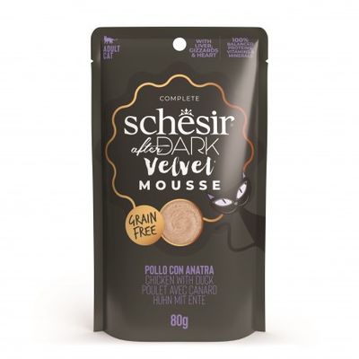 Schesir After Dark Velvet Mousse kurczak z kaczką 80 g