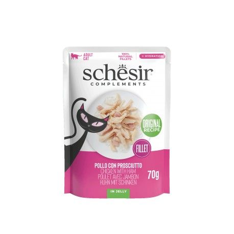 Schesir Complements kurczak z szynką w galarecie 70 g