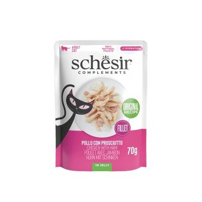 Schesir Complements kurczak z szynką w galarecie 70 g