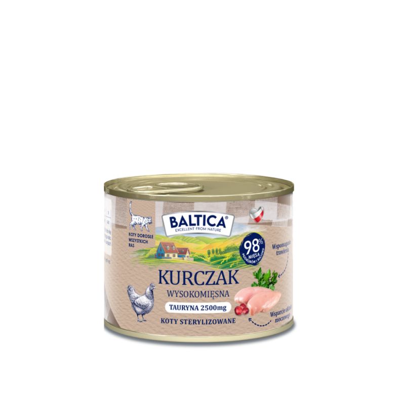 Baltica smaki regionów - karma mokra monoproteinowa kurczak 185g