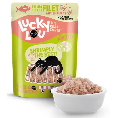 Lucky Lou Extrafood tuńczyk i krewetki w galaretce 70g