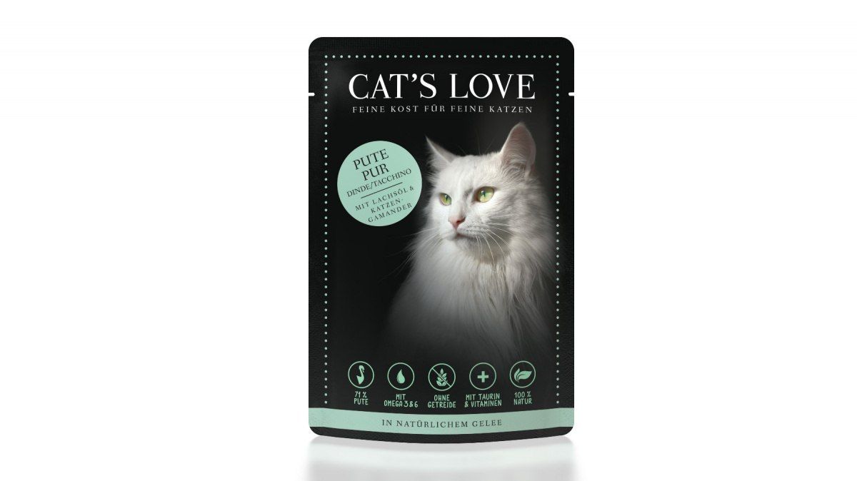 Cat&#39;s Love indyk naturalnej galaretce (85g)