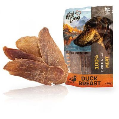 KidDog super premium - suszona pierś z kaczki 50g
