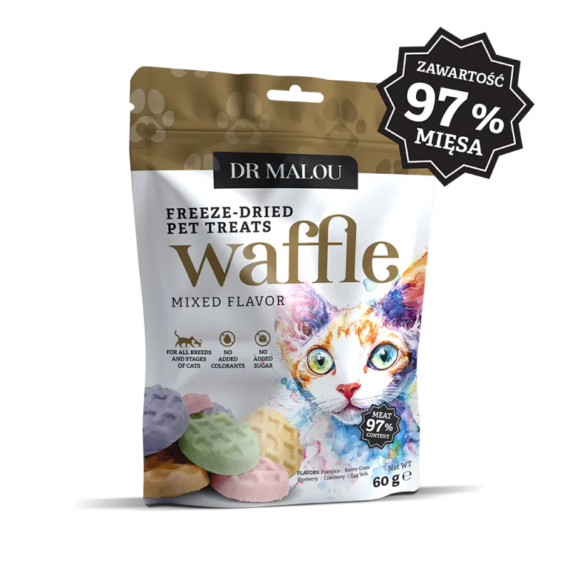 Dr Malou liofilizowane &quot;wafle&quot; mix smaków