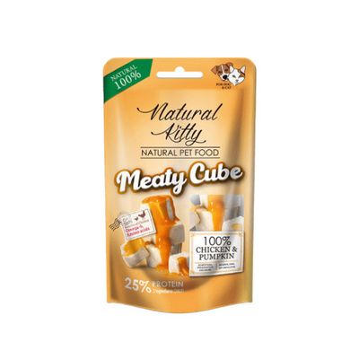 Natural Kitty Meaty Cube przysmak kurczak z dynią 60g