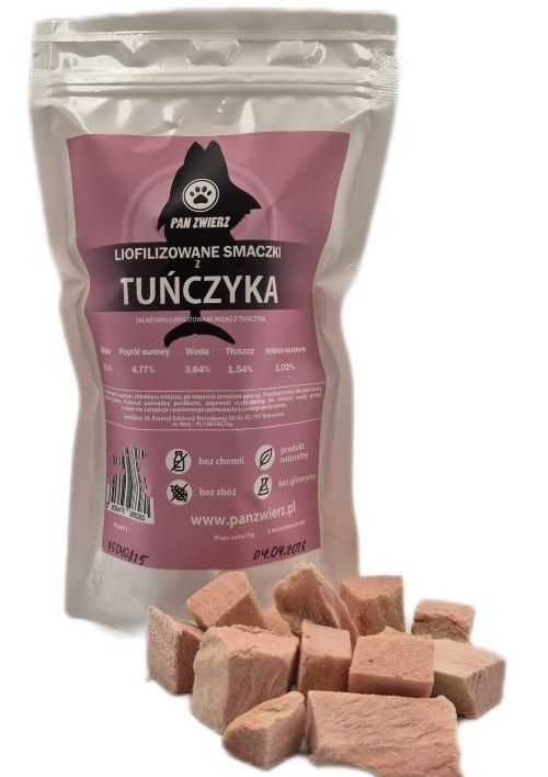 Pan Zwierz smakołyki liofilizowane - tuńczyk 70g