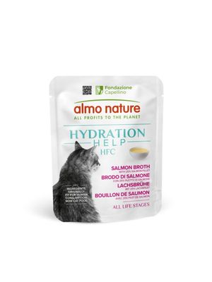 Almo Nature HFC Hydration Help - bulion &amp; filet z łososia 50g