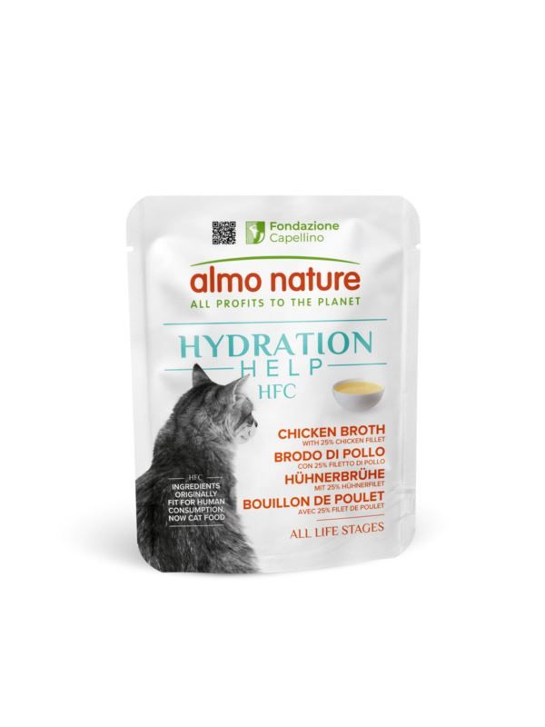 Almo Nature HFC Hydration Help - bulion &amp; filet z kurczaka