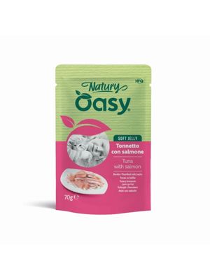Oasy Natury tuńczyk z łososiem w galaretce 70g