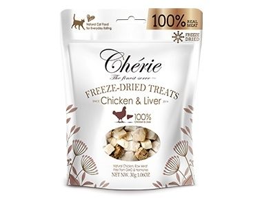 Cherie przysmak liofilizowany pierś z kurczaka z wątróbką 100%