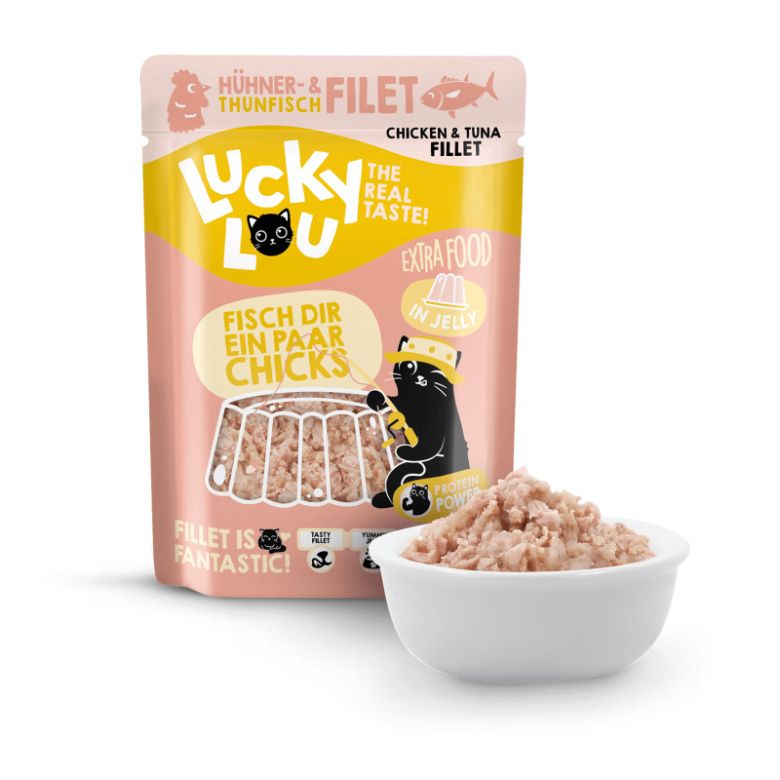 Lucky Lou Extrafood Tuńczyk i kurczak w galaretce 70g