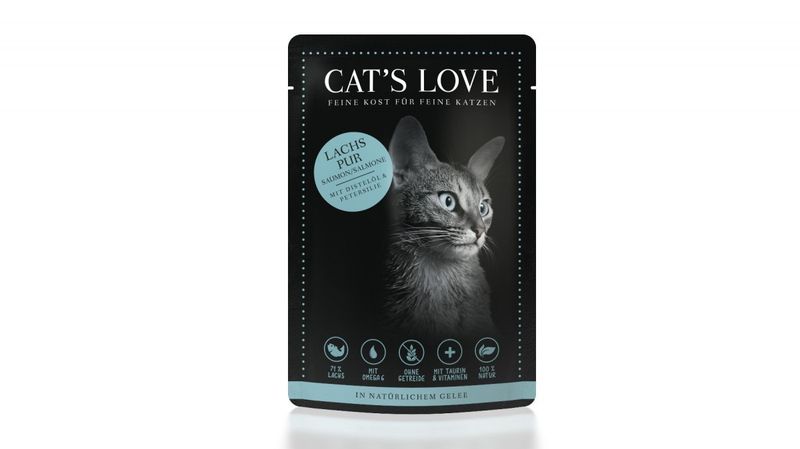 Cat&#39;s Love łosoś naturalnej galaretce (85g)