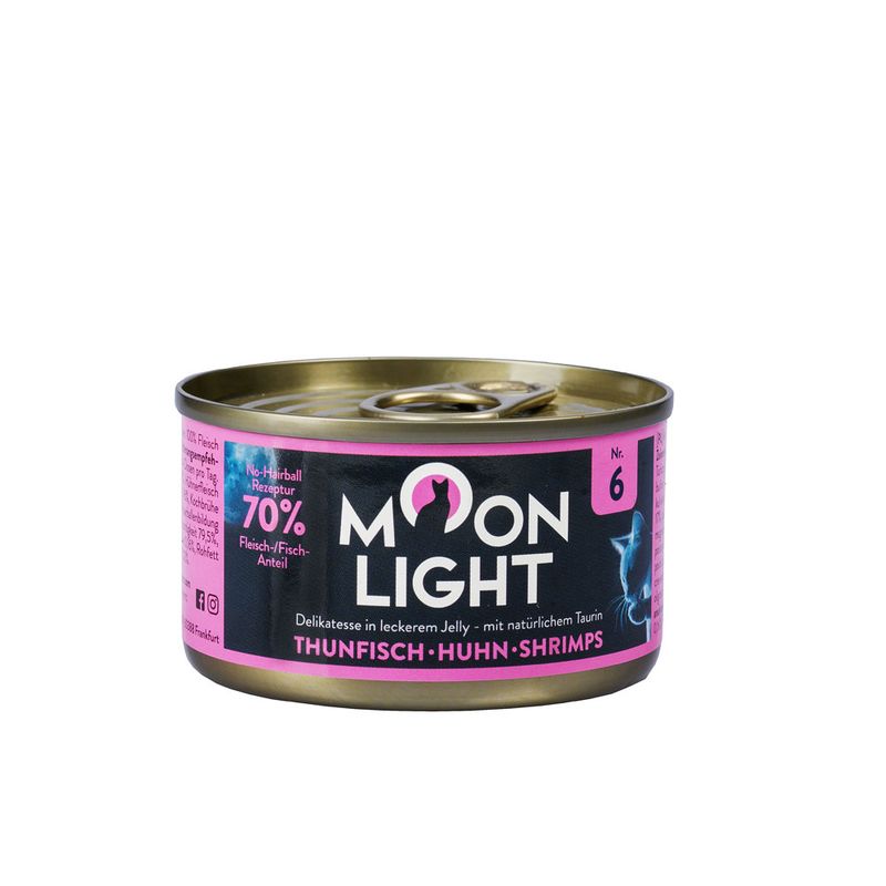 Moonlight Dinner 6 tuńczyk + kurczak + krewetki w galaretce 80g