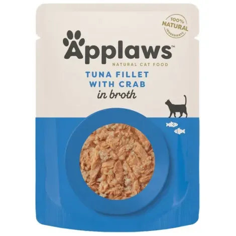 Applaws saszetka dla kota tuńczyk z krabem w rosole 70g Applaws saszetka dla kota tuńczyk z krabem w rosole 70g