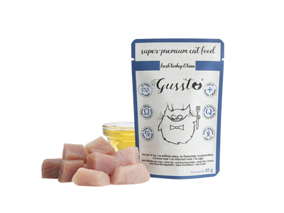 Gussto Fresh Turkey&amp;Tuna karma mokra indyk z tuńczykiem 85g