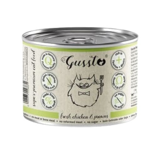 Gussto Fresh Chicken &amp; Prawns karma mokra kurczak z krewetkami 200g