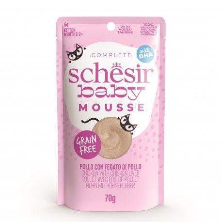Schesir Baby Mousse kurczak z wątróbką mus 80 g
