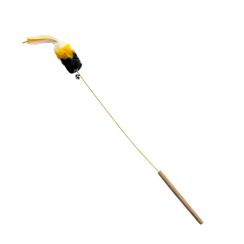 Wędka szeleszcząca - owad na druciku żółta