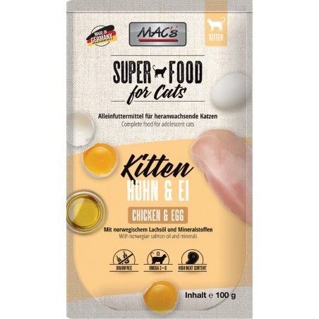 Mac&#39;s superfood kitten kurczak i jajko 100g