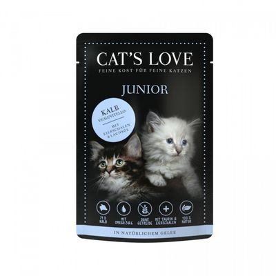 Cat's Love Junior cielęcina w naturalnej galaretce (85g)