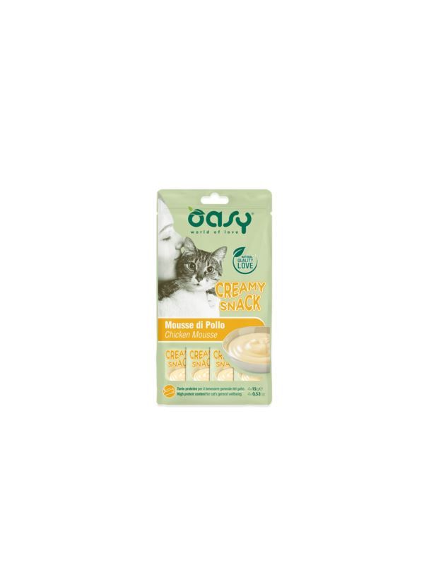Oasy creamy snack - kremowy przysmak kurczak 4x15g