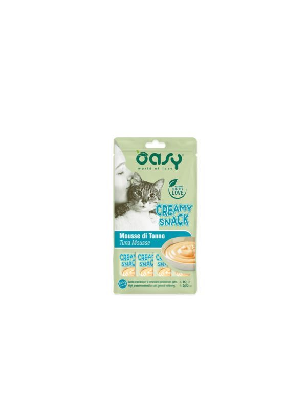 Oasy creamy snack - kremowy przysmak tuńczyk 4x15g