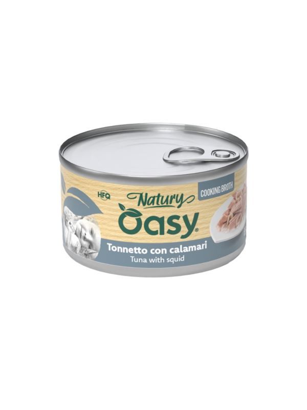 Oasy NATURY cooking broth tuńczyk z kalmarami w bulionie 85g