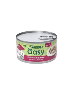 Oasy NATURY jelly kurczak z wołowiną w galaretce 85g