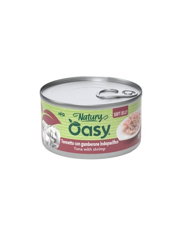 Oasy NATURY jelly tuńczyk z krewetkami w galaretce 85g