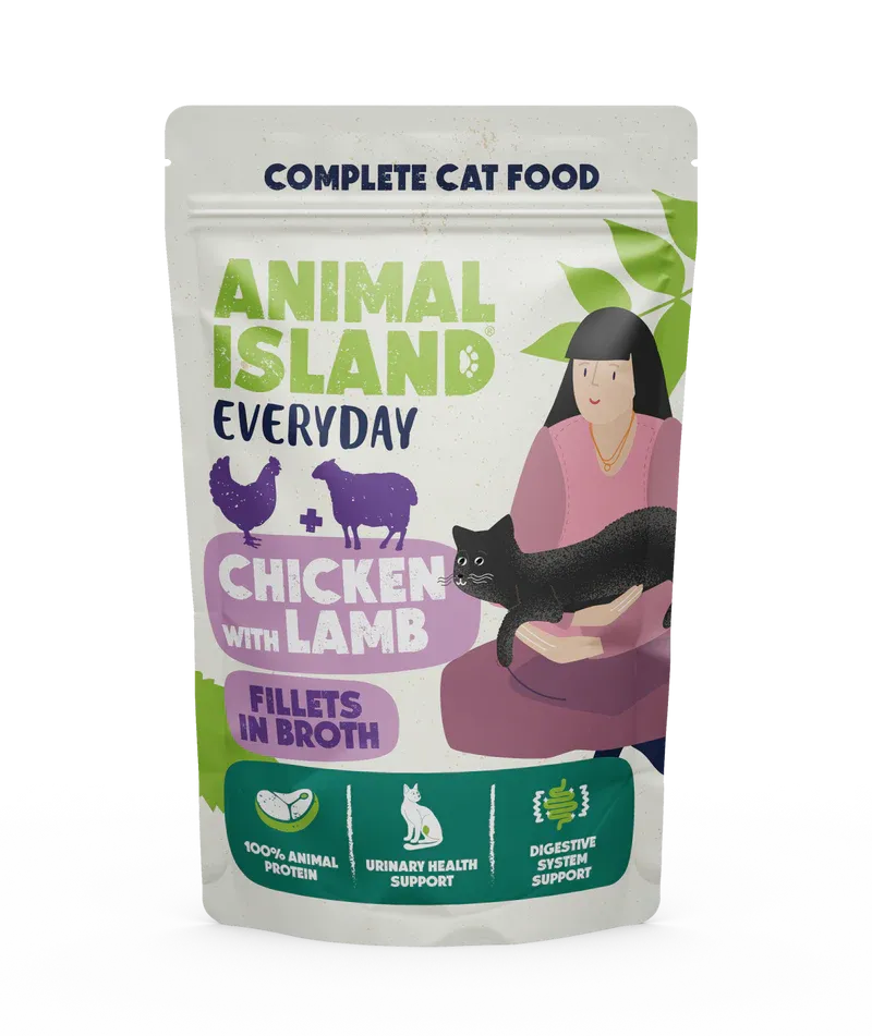 Animal Island Everyday szarpane fileciki w rosole kurczak z jagnięciną 85g