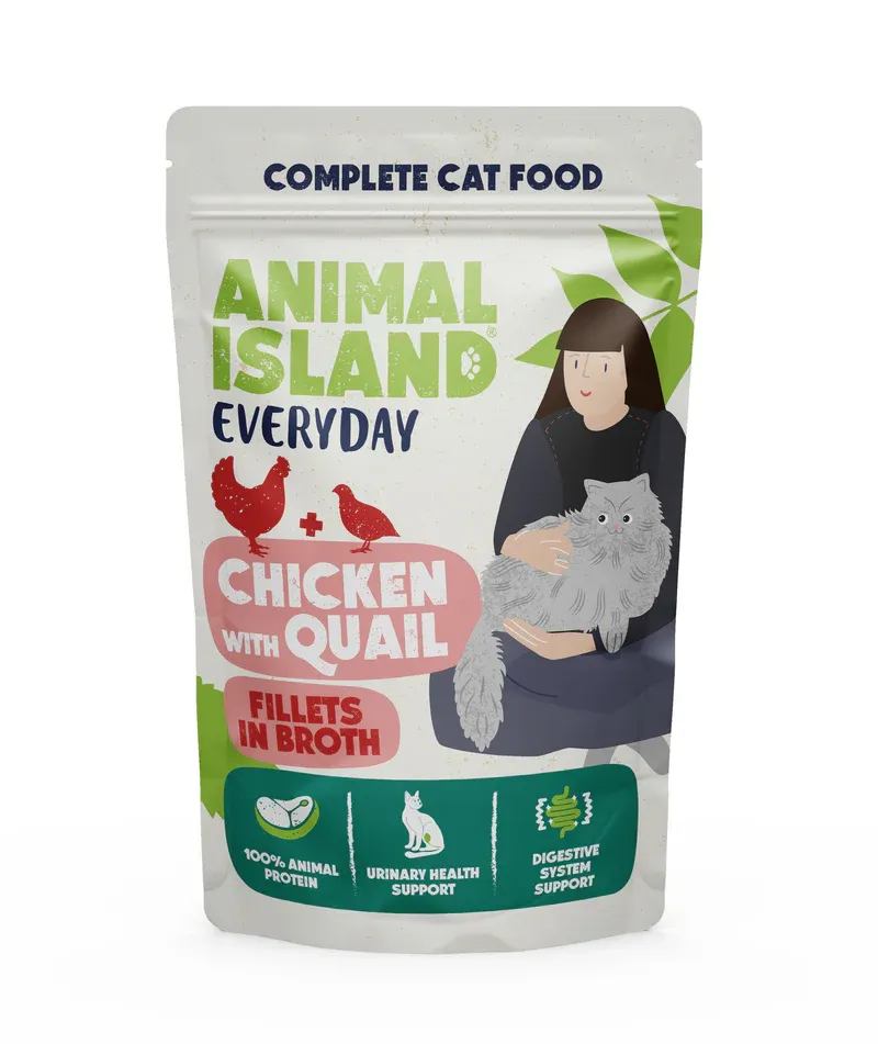 Animal Island Everyday szarpane fileciki w rosole kurczak z przepiórką 85g