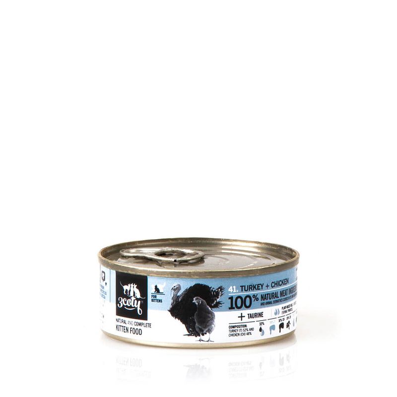 3Coty 41. karma dla kociąt mus indyk z kurczakiem 80g