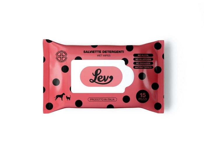 LEV wilgotne chusteczki z chlorheksydyną 15szt