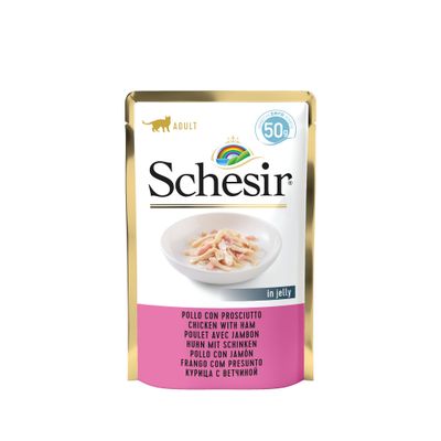 Schesir CB kurczak z szynką w galarecie 50 g