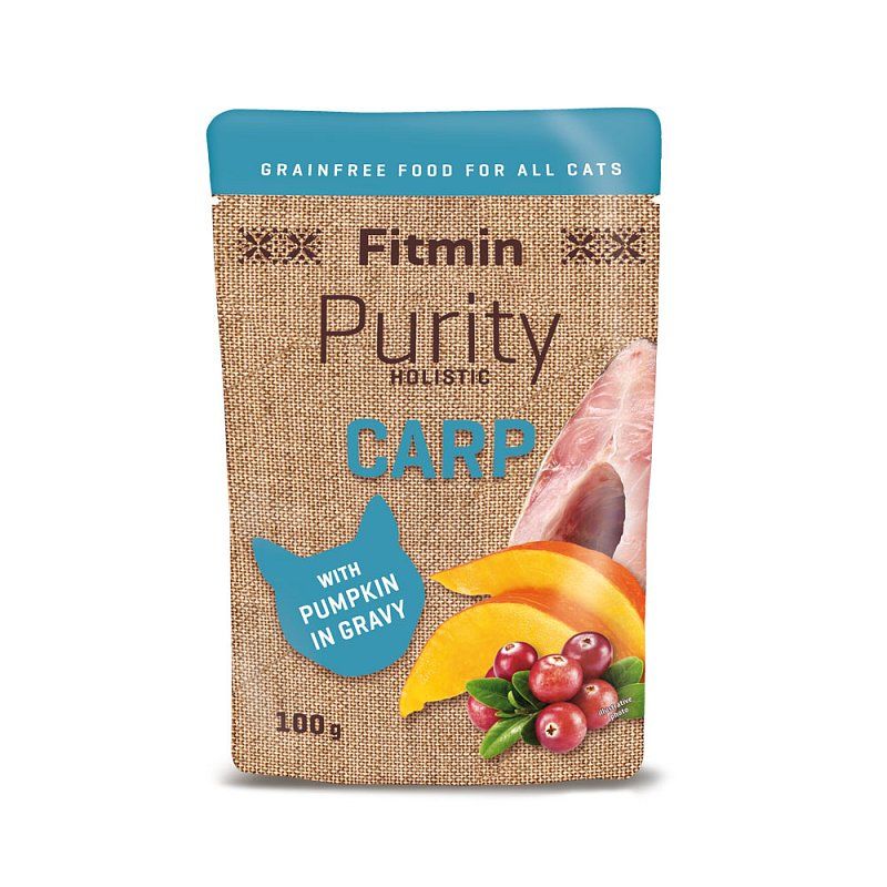 Fitmin Purity holistic - karp z dynią i żurawiną, kawałki w bulionie 100g