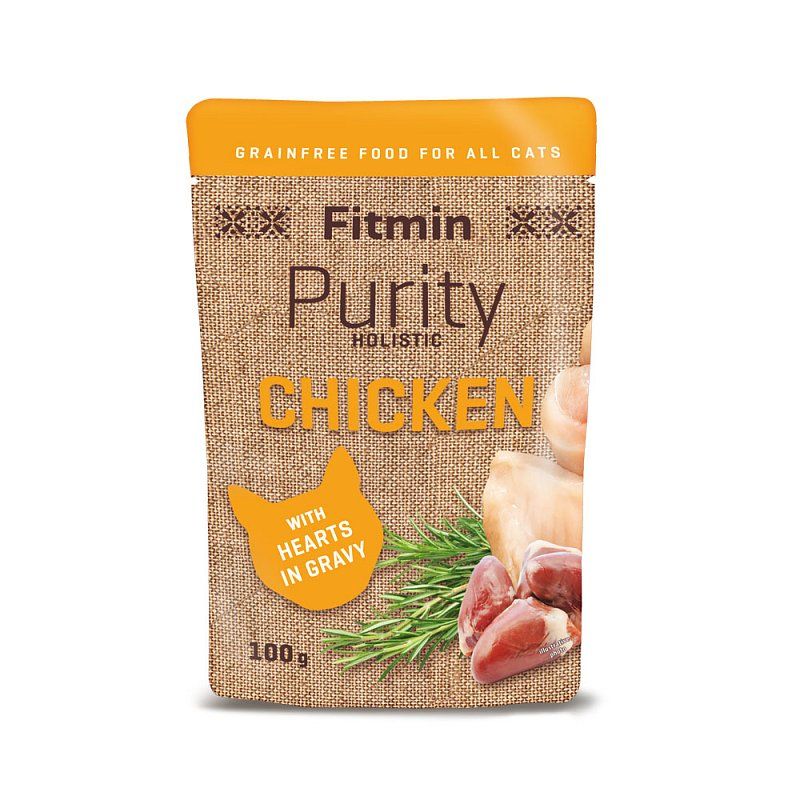 Fitmin Purity holistic - kurczak z sercami, kawałki w bulionie 100g