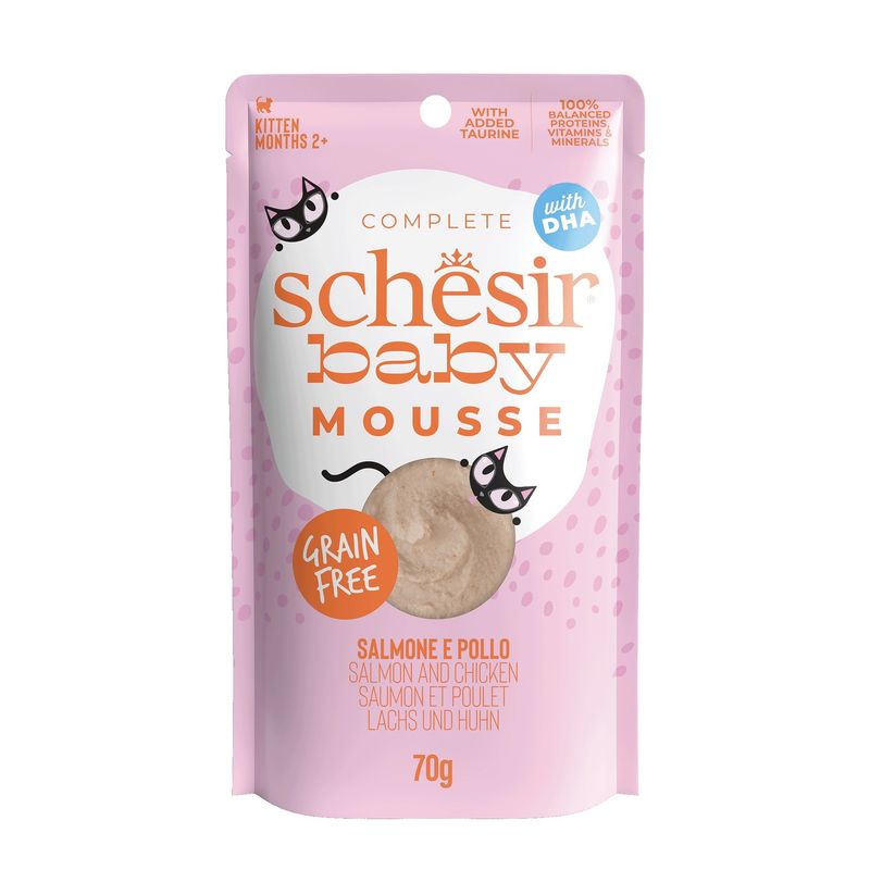Schesir Baby Mousse kurczak z łososiem mus 80 g