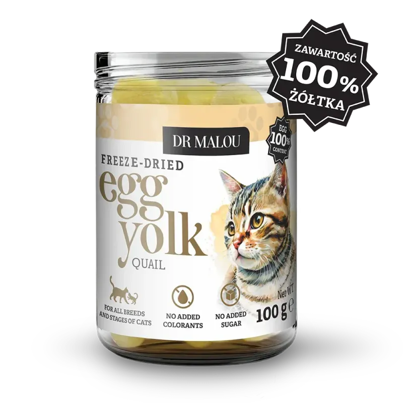 Dr Malou liofilizowane żółtka przepiórcze