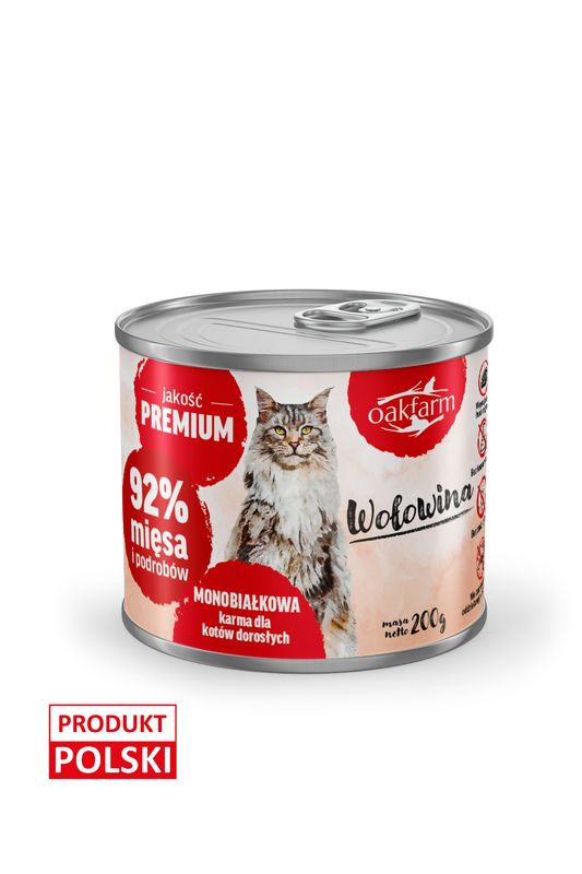 Oakfarm karma mokra wołowina 200g