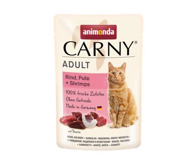 Animonda Carny ADULT wołowina, indyk i krewetki 85g