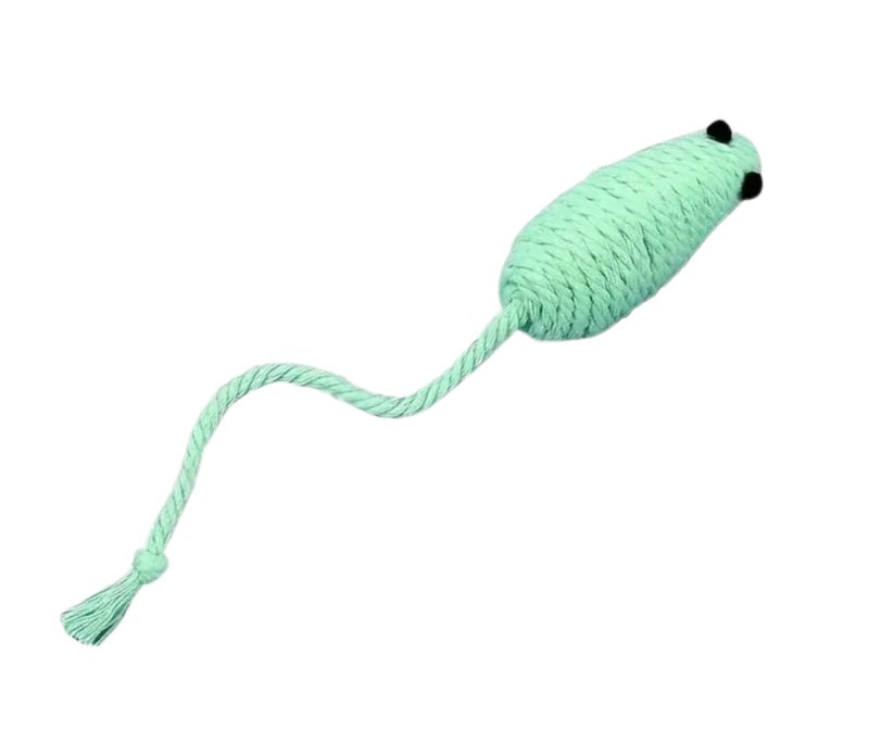 Zabawka dla kota myszka z grzechotką (zielona) Zabawka dla kota myszka z grzechotką (zielona)