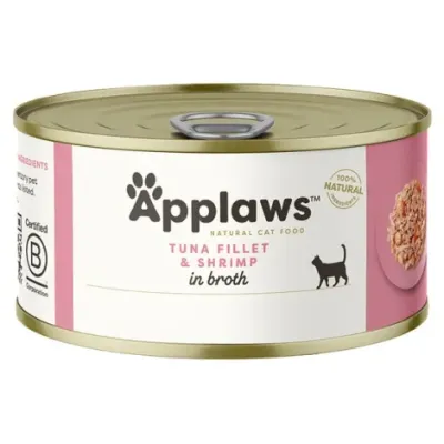 Applaws tuńczyk i krewetki w bulionie 70g