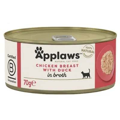 Applaws kurczak i kaczka w bulionie 70g